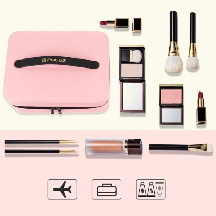 Aurora™ Makeup Storage Box Organizer with Dimmable Led - TrendzPeak